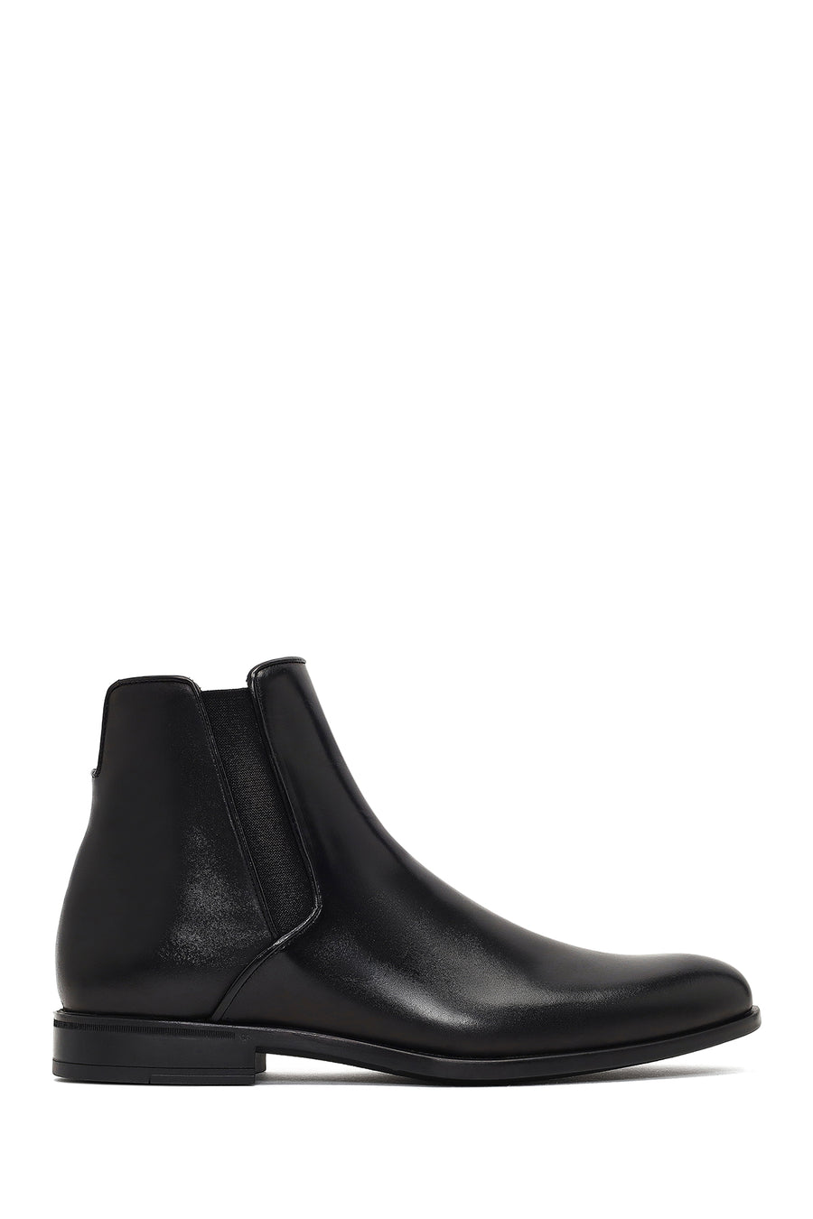 Male Black Leather Chelsea Boots WM750004DV | Derimod