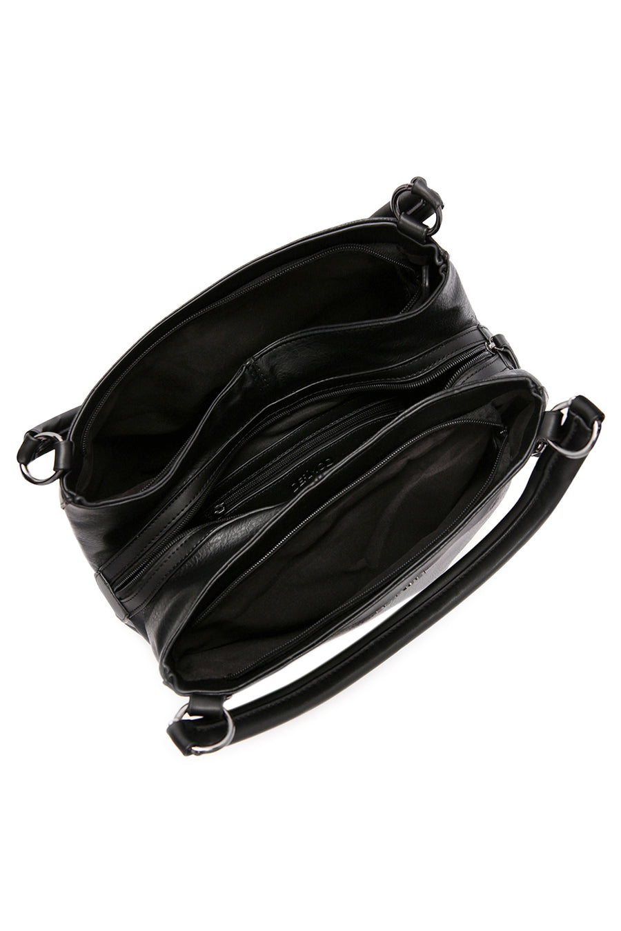 Women's Black Long Strap Shoulder Bag