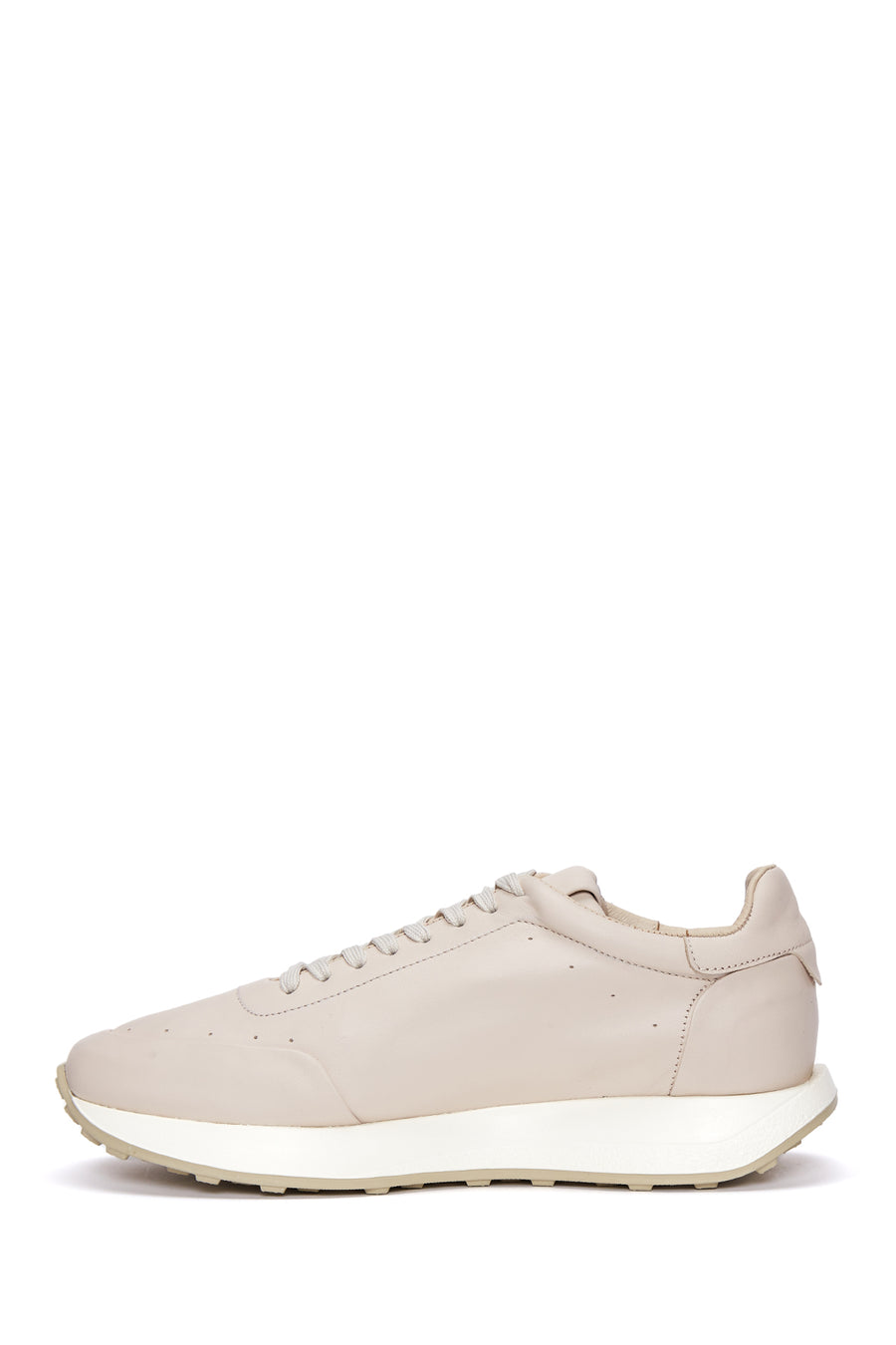 Erkek Bej Deri Sneaker
