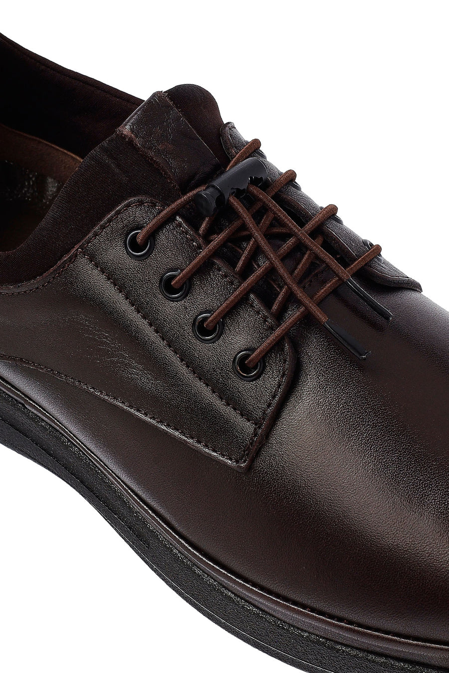 Men's Brown Lace Up Leather Casual Shoes