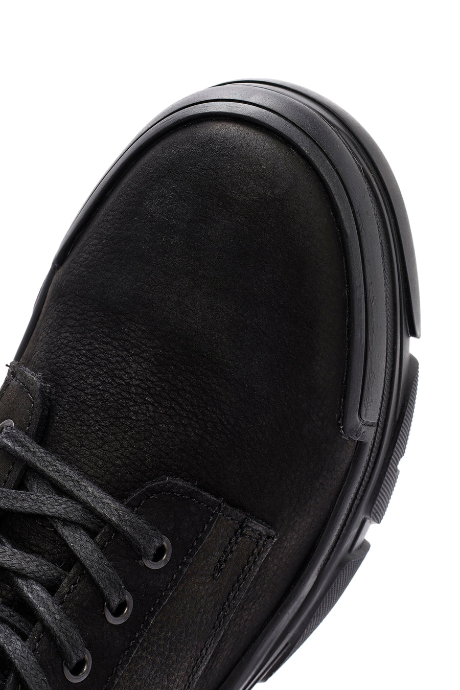 Men's Black Zippered Casual Nubuck Leather Boots