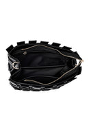 Women's Black Long Strap Knitted Shoulder Bag | Derimod