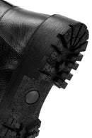Male Black Zip Closure Leather Casual Boots | Derimod