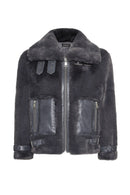 Kitzbuhel Women's Gray Teddy Coat | Derimod