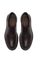 Male Brown Lace-Up Thick-Soled Leather Casual Shoe | Derimod