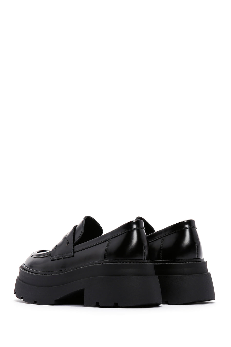 Women's Black Patent Leather Loafers