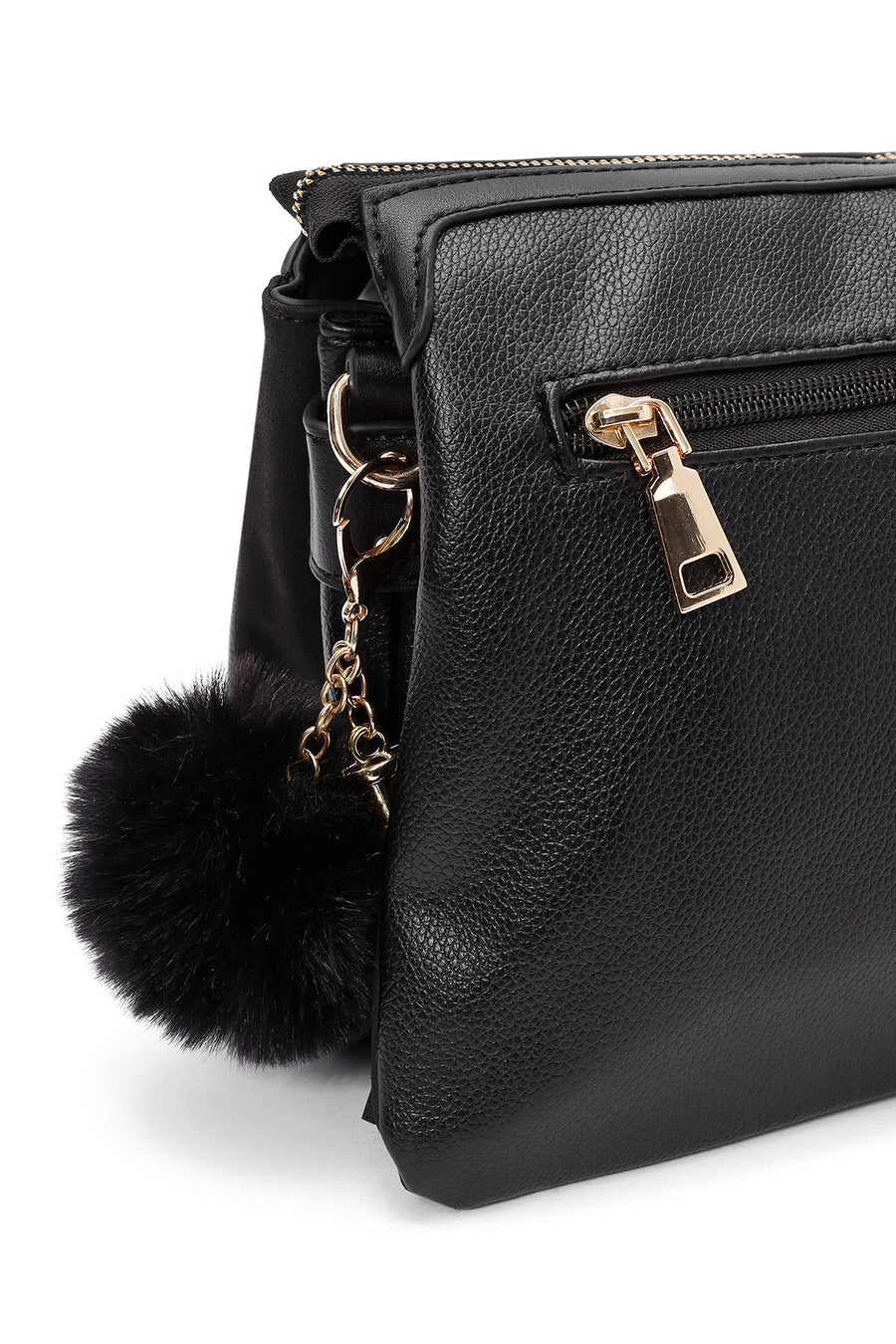 Woman Black Accessory-Detail Crossbody Bag