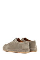 Men's Light Green Suede Leather Casual Shoes | Derimod