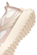 Women's Pink Lace-Up Thick-Soled Sneaker | Derimod