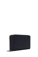 Male Navy Leather Wallet | Derimod