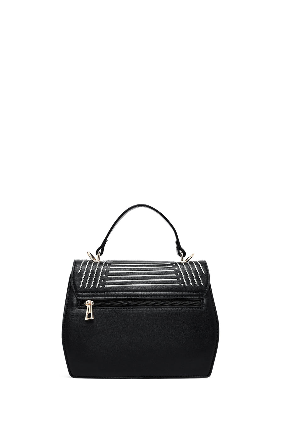 Women's Black Printed Long Shoulder Bag