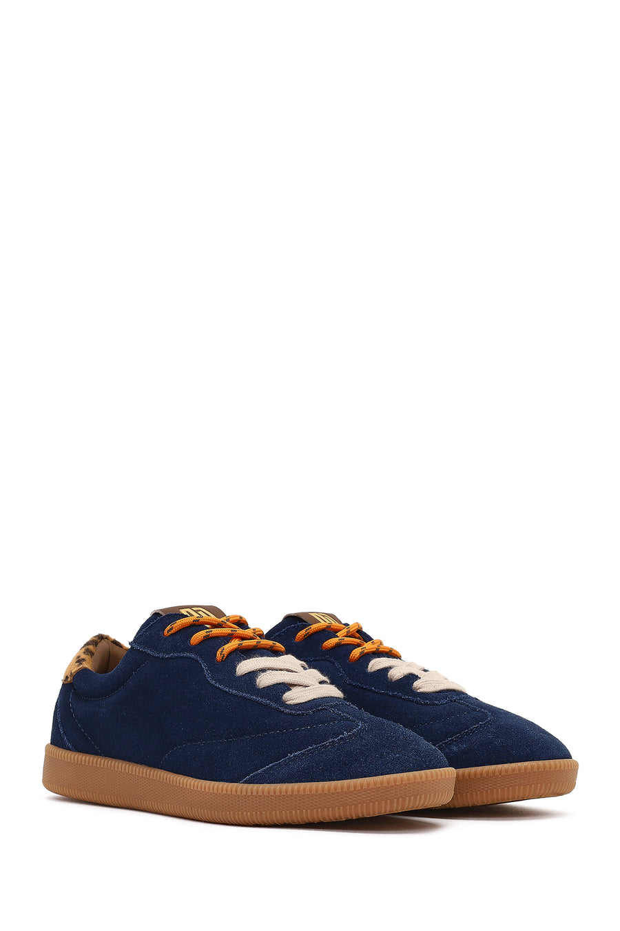 Derimod Studio Women's Navy Blue Lace-up Suede Sneaker