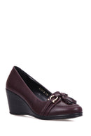 Women's Tassel Detailed Wedge Heeled Shoes | Derimod
