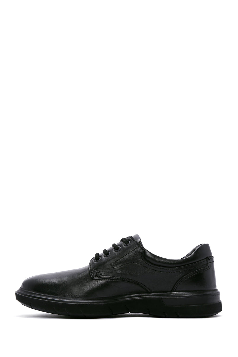 Men's Black Leather Casual Shoes