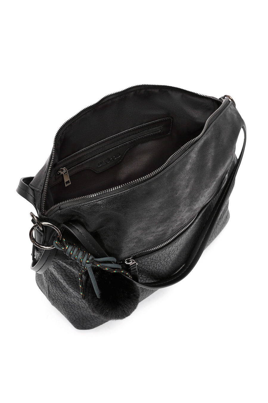 Women's Black Long Strap Shoulder Bag