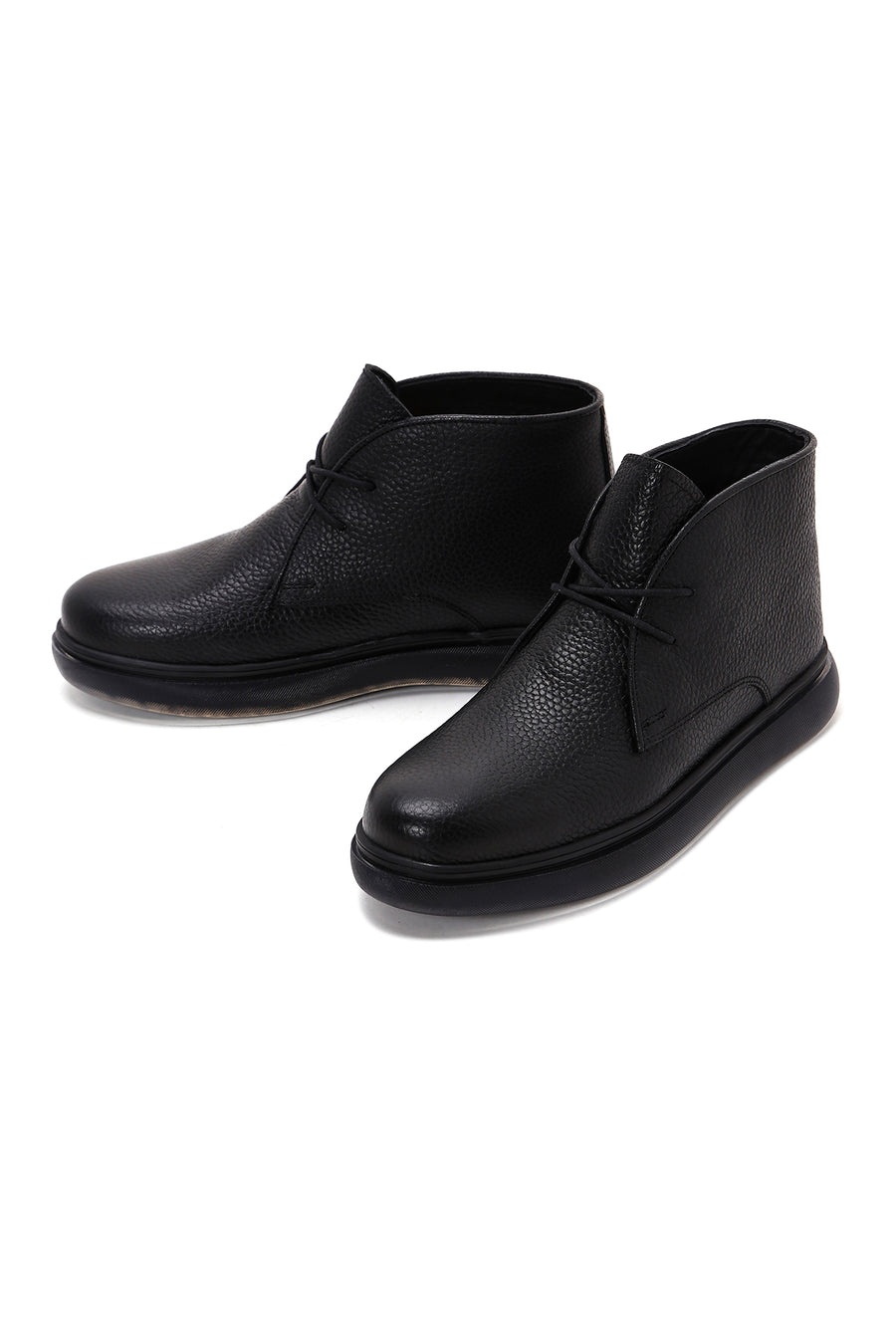 Men's Black Leather Boots