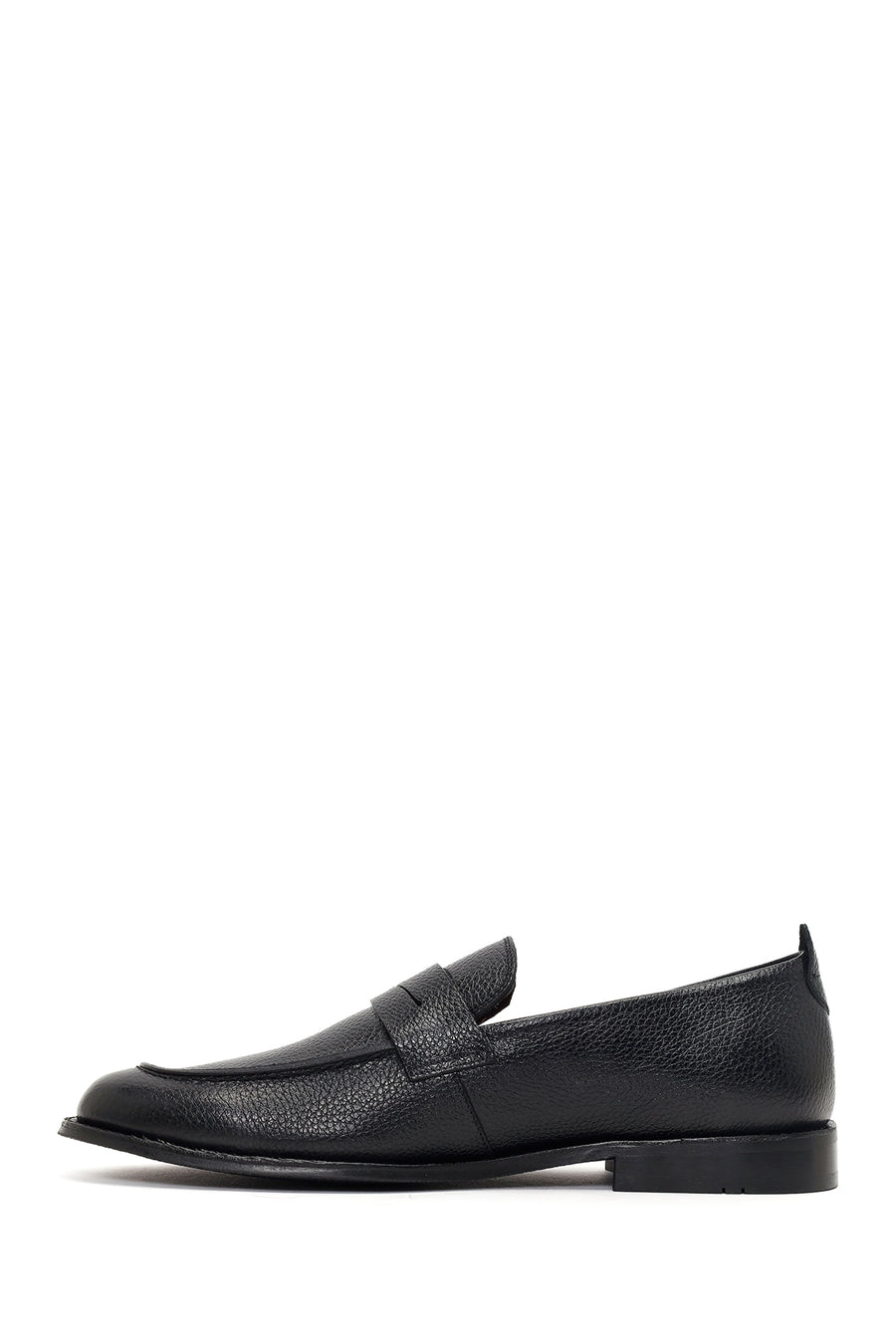Derimod Black Male Black Leather Classic Loafer