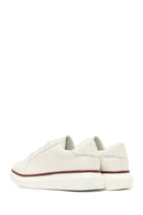 Men's White Lace-Up Thick-Soled Sneaker | Derimod