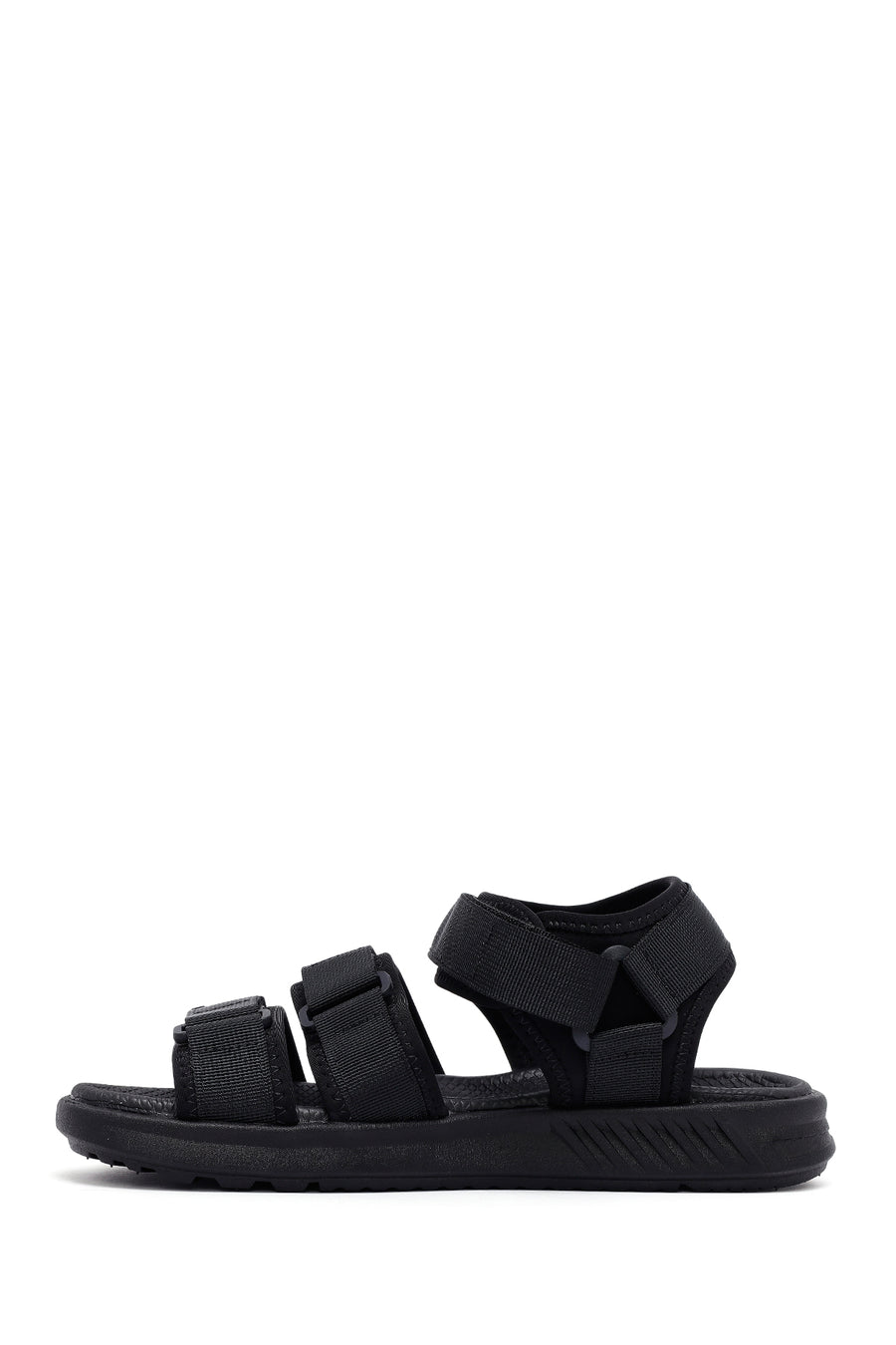 Men's Black Fabric Sandals