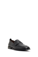 Derimod Black Male Black Leather Classic Loafer | Derimod