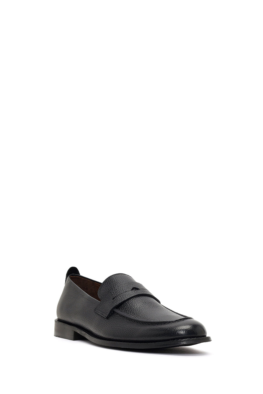 Derimod Black Male Black Leather Classic Loafer