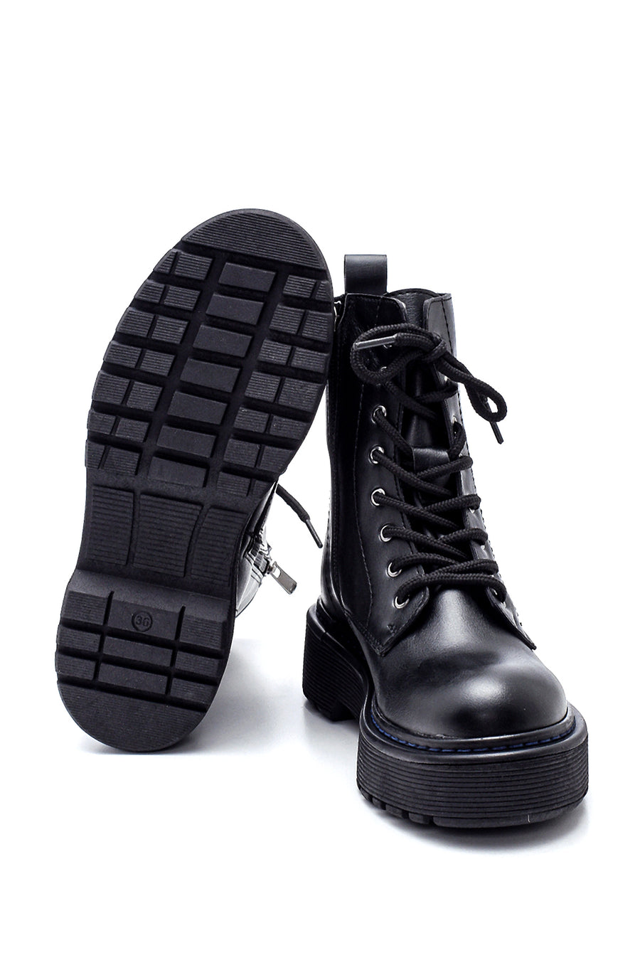 Women's Thick Soled Zippered Boots