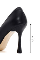 Women's Black Leather Stiletto | Derimod