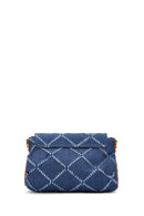 Women's Blue Long Strap Jean Fabric Shoulder Bag | Derimod