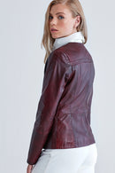 Arya Women's Leather Jacket | Derimod