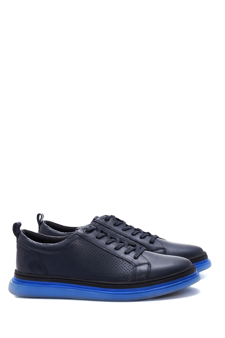 Men's Leather Perforated Sneaker
