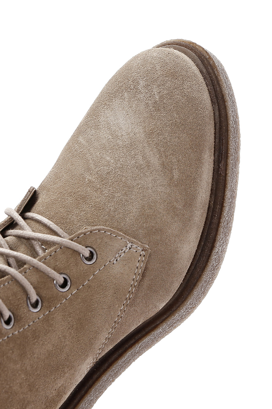 Women's Beige Suede Leather Boots