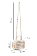 Women's Cream Knitted Crossbody Bag | Derimod