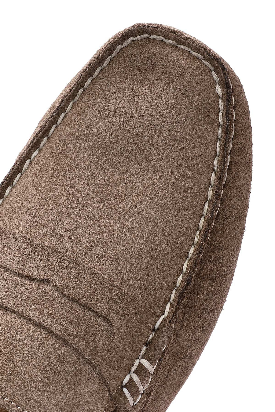 Men's Beige Suede Leather Loafer