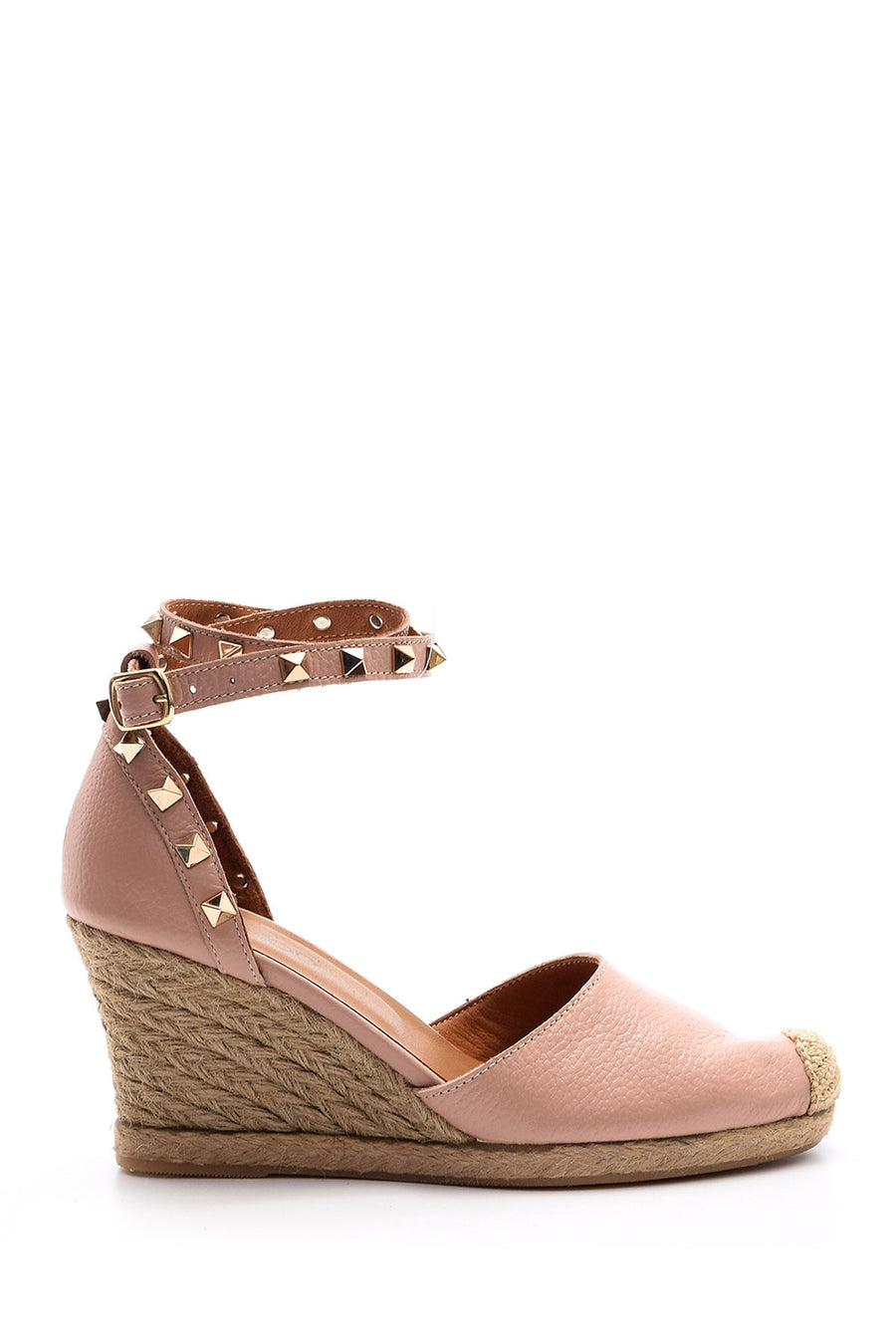 Women's Studded Wedge Heeled Espadrille Shoes 19SFD2436FT | Derimod