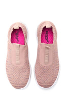 Women's Pink Patterned Fabric Sneaker | Derimod