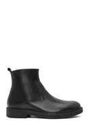 Men's Black Zippered Leather Casual Boots | Derimod