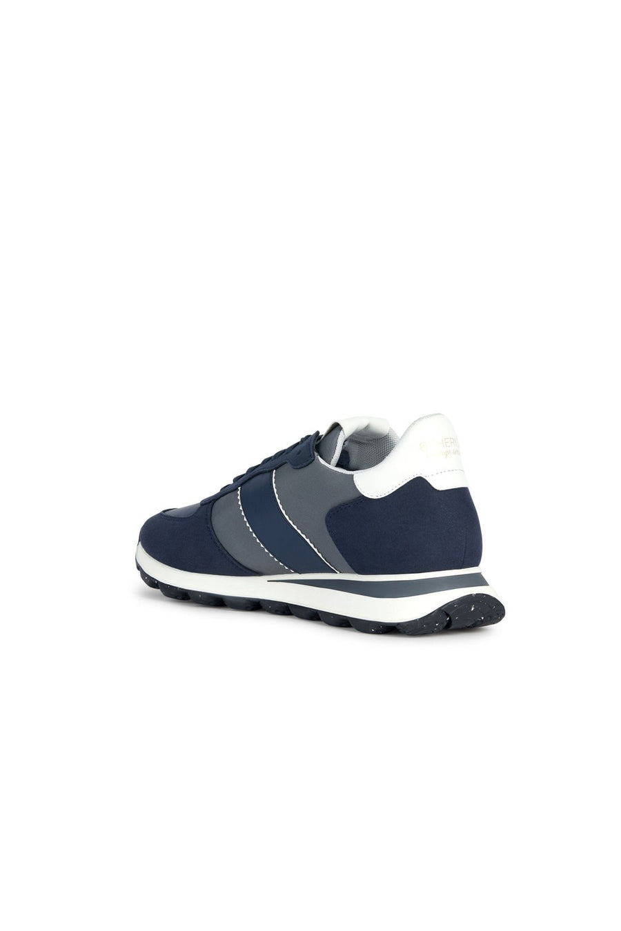 Geox Erkek Lacivert Spherica Vseries Bağcıklı Deri Sneaker