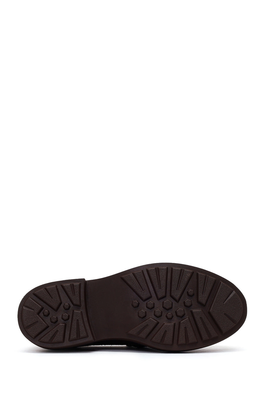 Woman Dark Mink Suede Masculine Loafer
