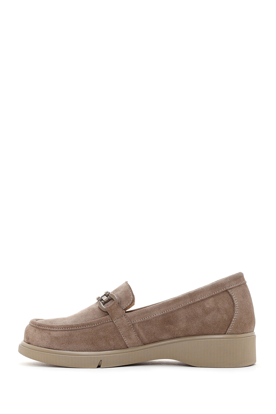Women's Mink Suede Leather Buckle Comfort Casual Loafer