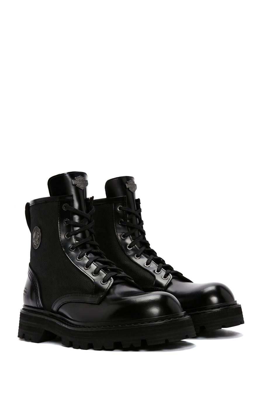 Harley Davidson Men's Black Jesus Exc Laced Leather Boots