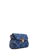 Women's Blue Long Strap Jean Fabric Shoulder Bag | Derimod
