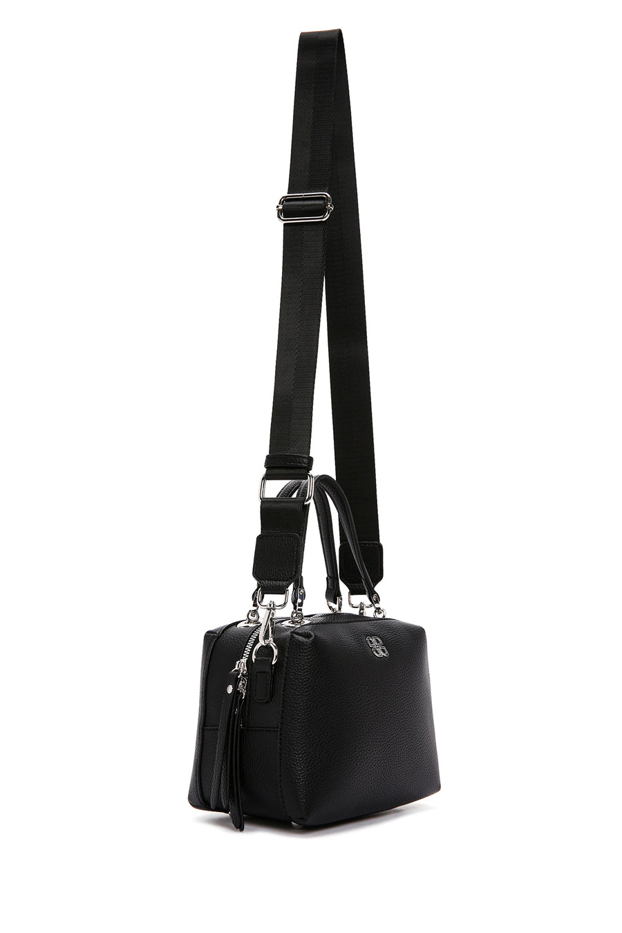 Women's Black Long Strap Crossbody Bag