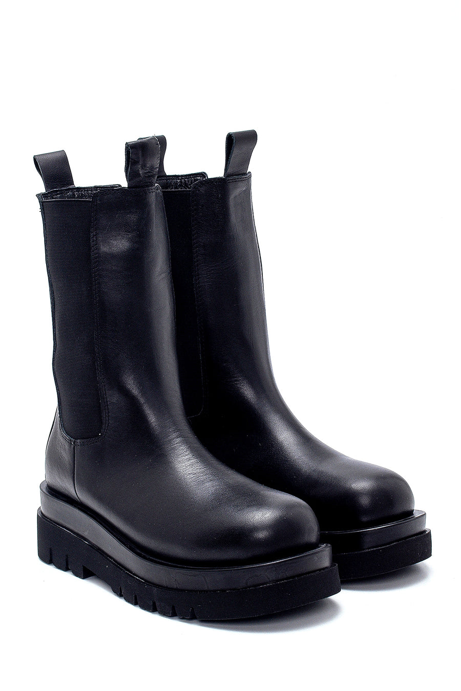 Women's Leather Thick Soled Boots