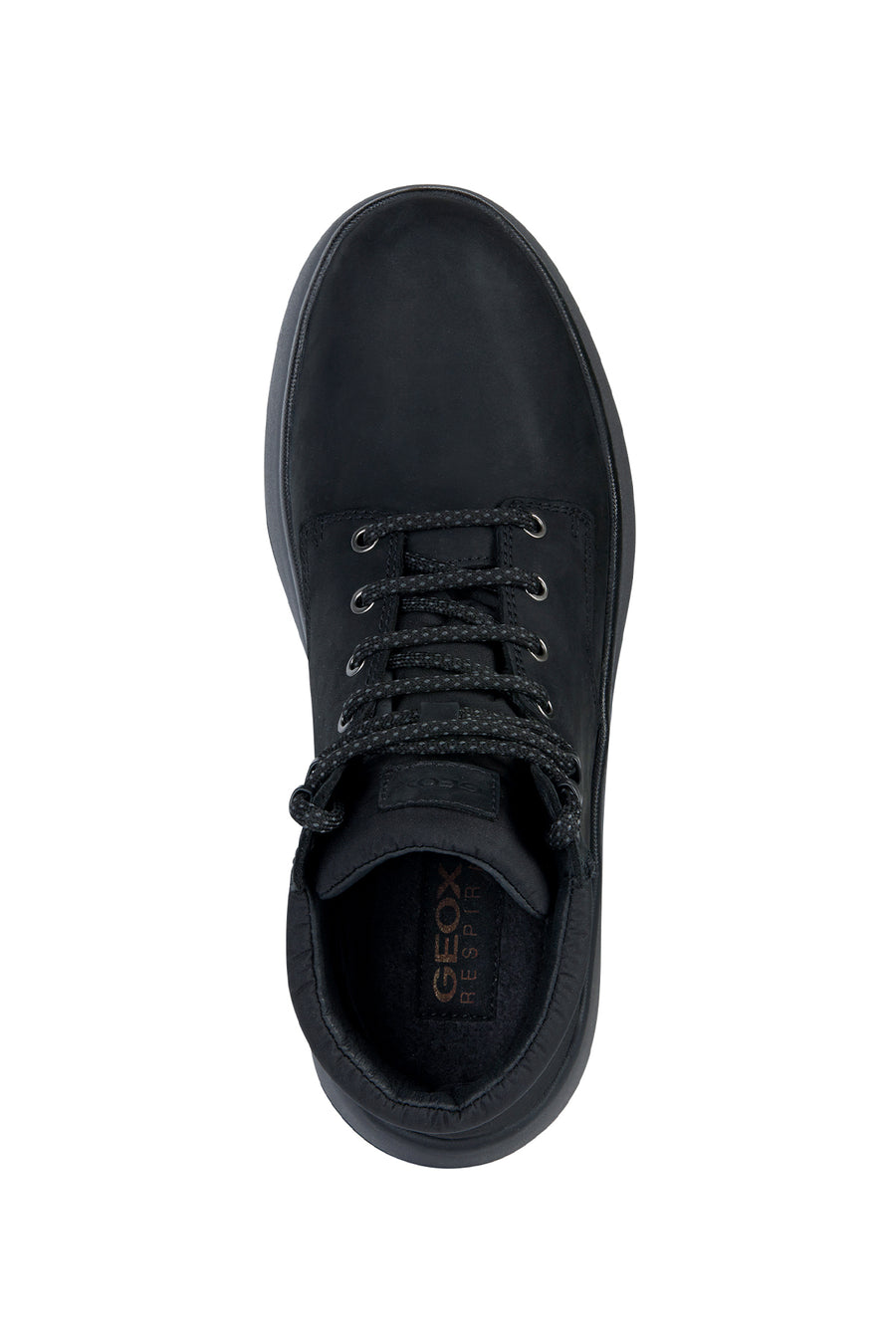 Geox Men's Black Granito Nubuck Leather Casual Boots