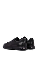 Male Black Lace-up Leather Casual Sneaker | Derimod