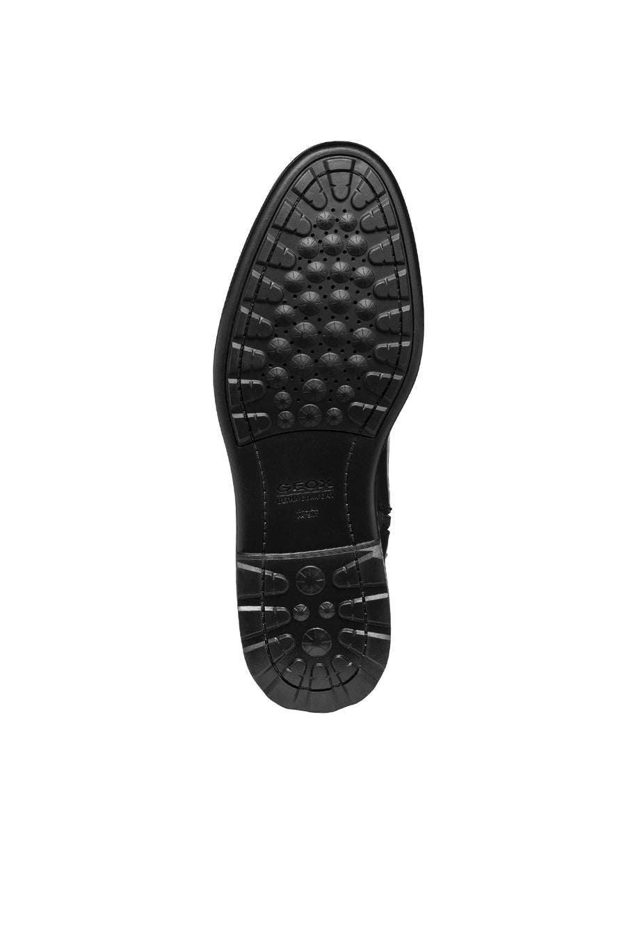Geox Men's Black Walk Pleasure Zippered Leather Casual Boots
