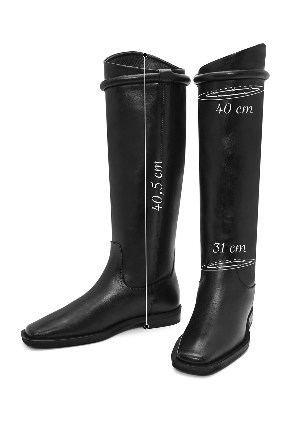 Women's Black Leather Boots