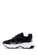 Women's Black Thick Sole Lace-Up Sneakers | Derimod