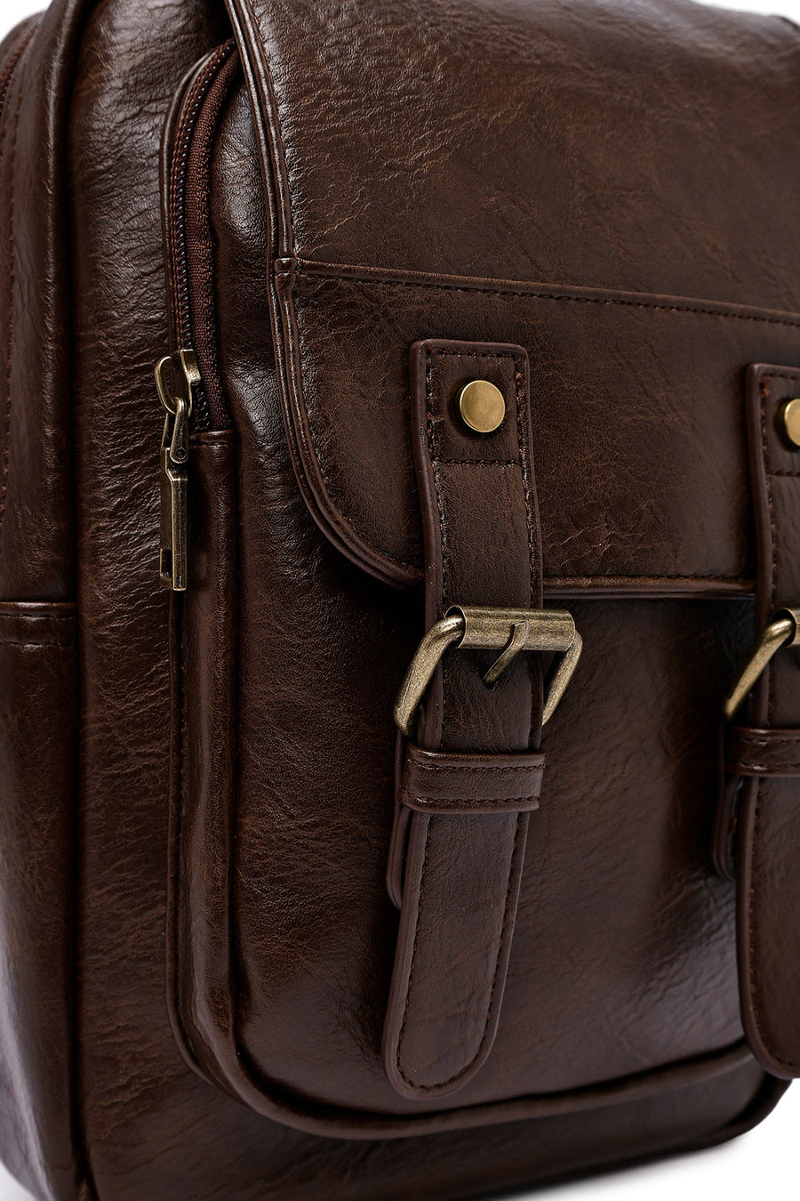 Men's Brown Crossbody Bag