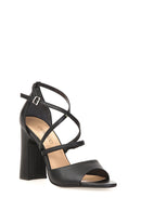 Women's Heeled Leather Sandals | Derimod